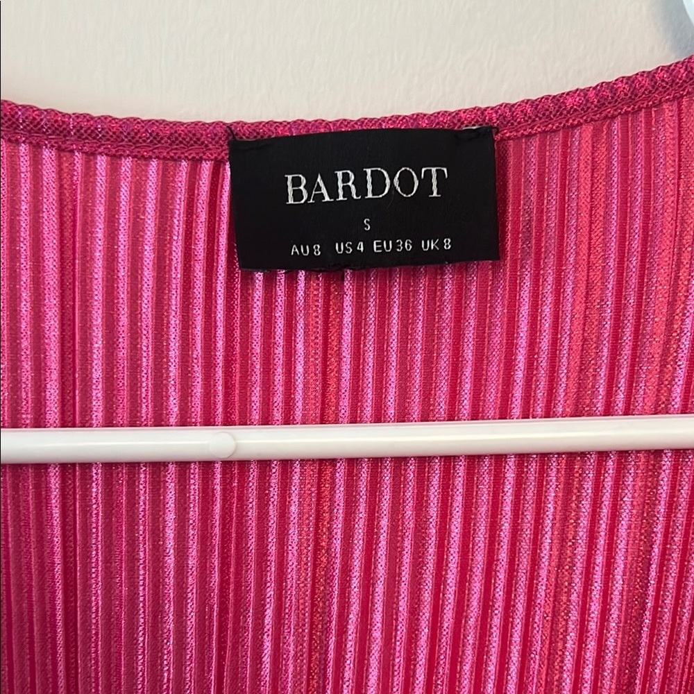Vibrant Pink Long Sleeve Dress - Picture 3 of 8